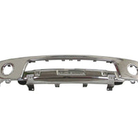 BUMPER FACE BAR FR CHROME W/FOG LAMP HOLE STEEL