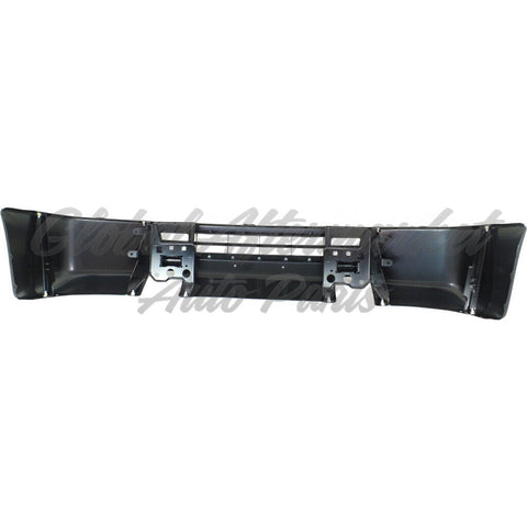 BUMPER FACE BAR FR BLACK W/O FOG LAMPS STEEL