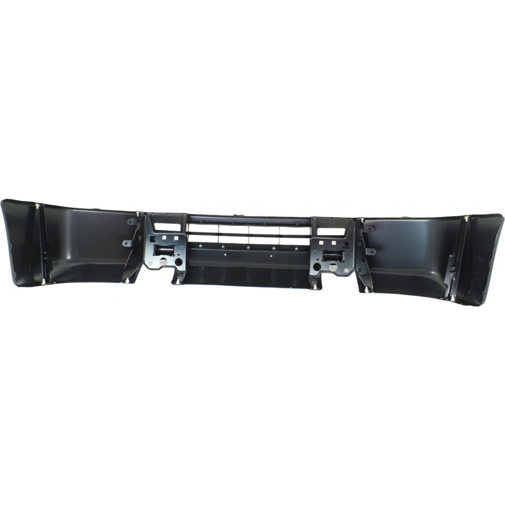 BUMPER FACE BAR FR BLACK W/O FOG LAMPS STEEL