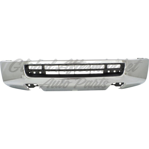 BUMPER FACE BAR FR CHROME W/O FOG LAMPS STEEL