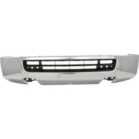 BUMPER FACE BAR FR CHROME W/O FOG LAMPS STEEL