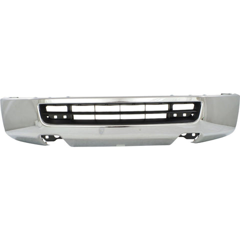 BUMPER FACE BAR FR CHROME W/O FOG LAMPS STEEL
