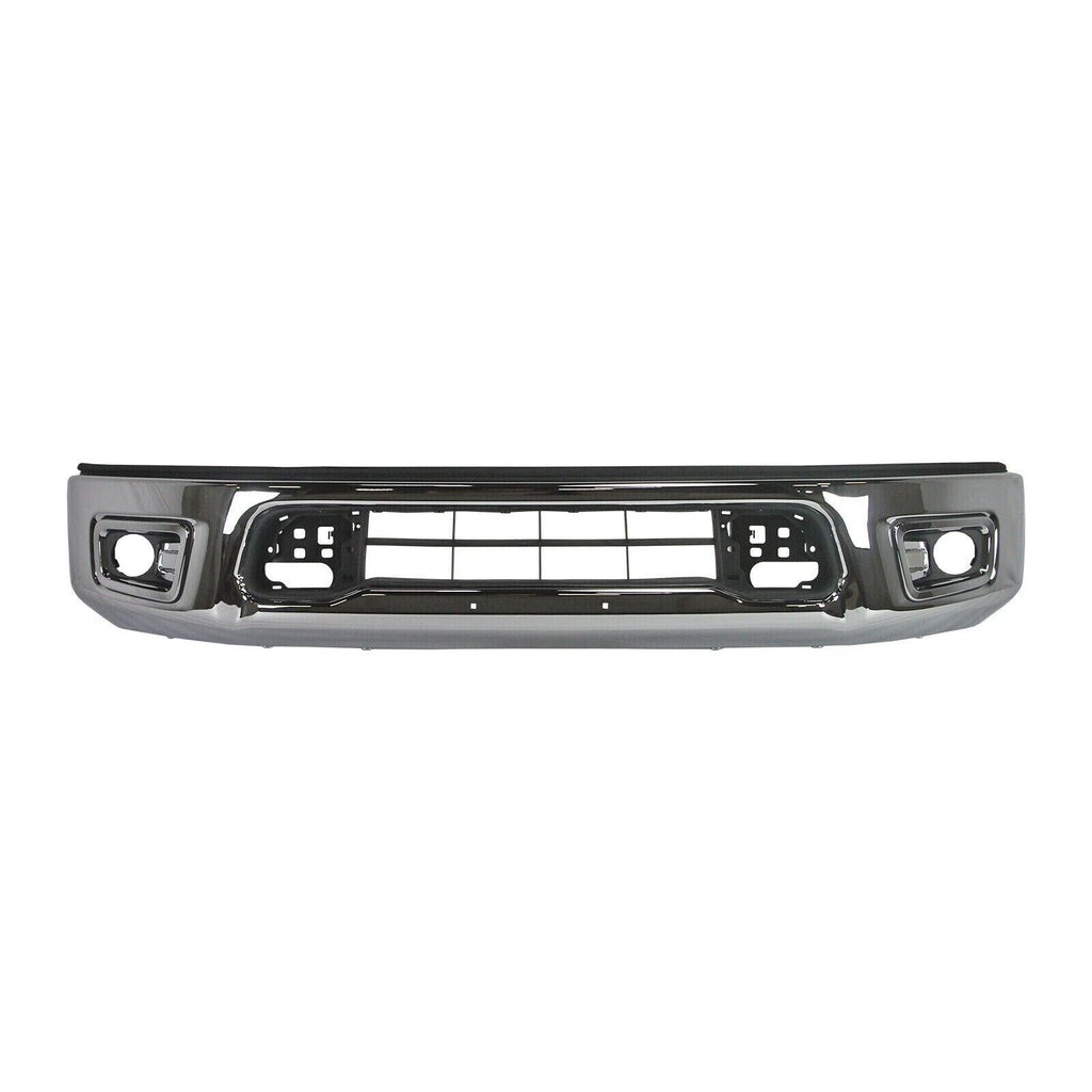 BUMPER FACE BAR FR BRIGHT CHROME FOG LAMP BEZELS W/SENSOR