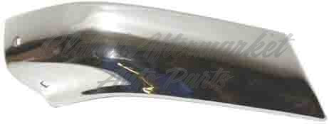 BUMPER END FR RH W/FLARE HOLE CHROME TO 12/1988