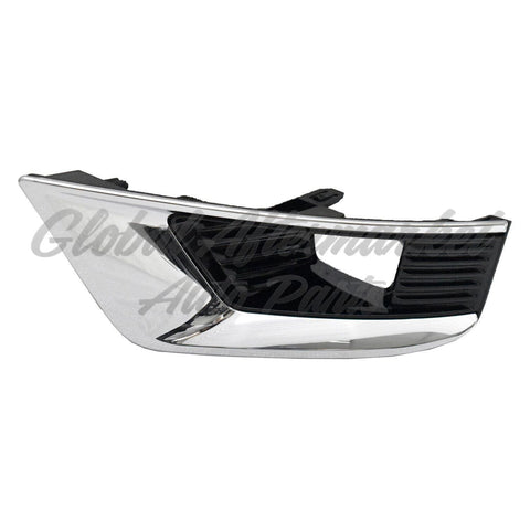 FOG LAMP BEZEL FR LH GLOSS BLACK W/ CHROME TRIM