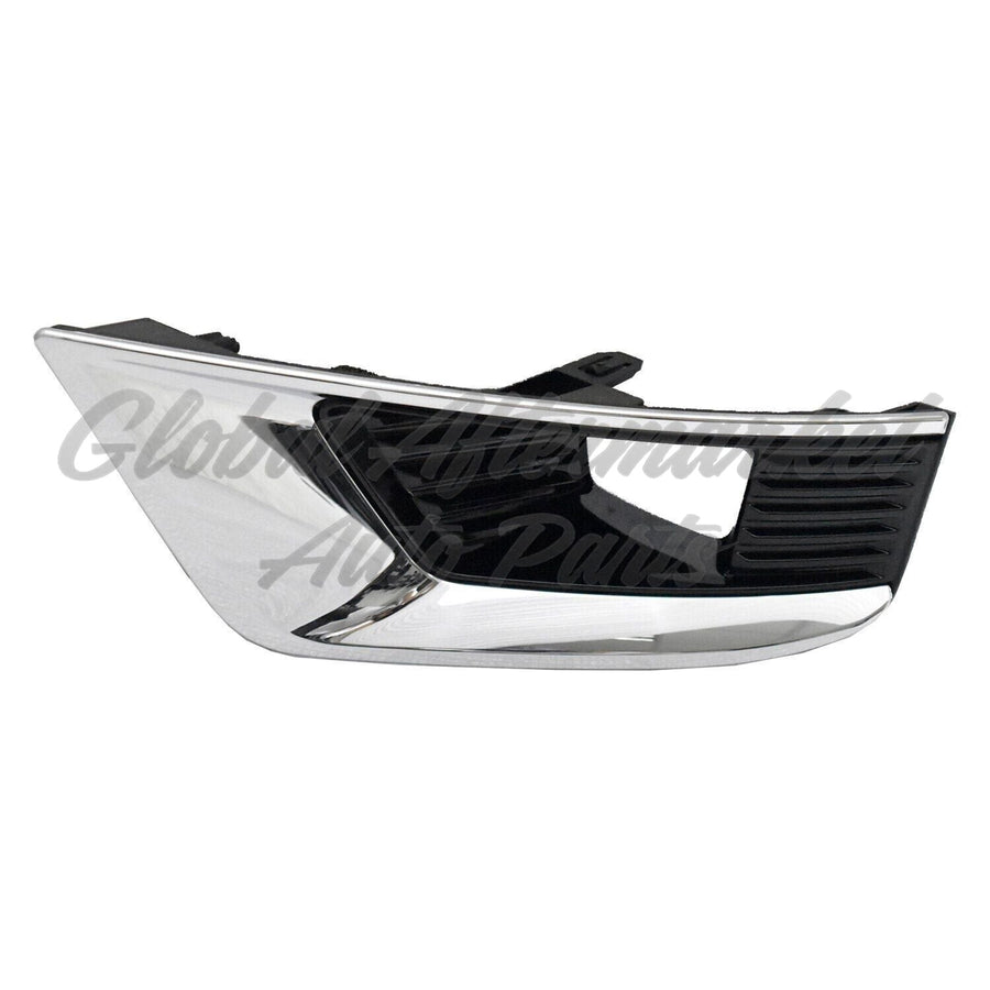 FOG LAMP BEZEL FR LH GLOSS BLACK W/ CHROME TRIM