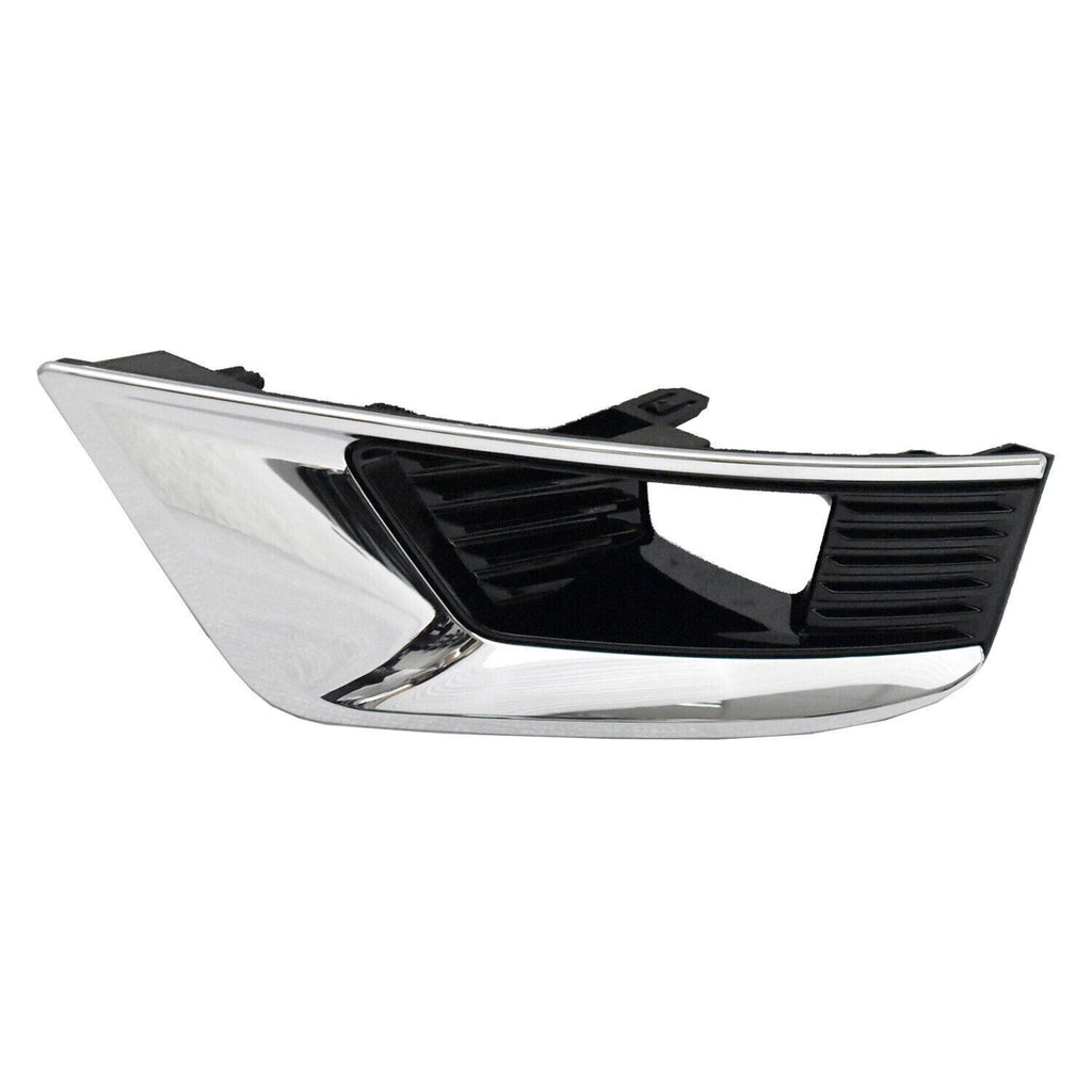 FOG LAMP BEZEL FR LH GLOSS BLACK W/ CHROME TRIM