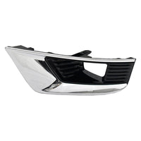 FOG LAMP BEZEL FR LH GLOSS BLACK W/ CHROME TRIM