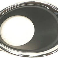 FOG LAMP BEZEL FR RH TEXTURED BLACK W/CHROME FINISH