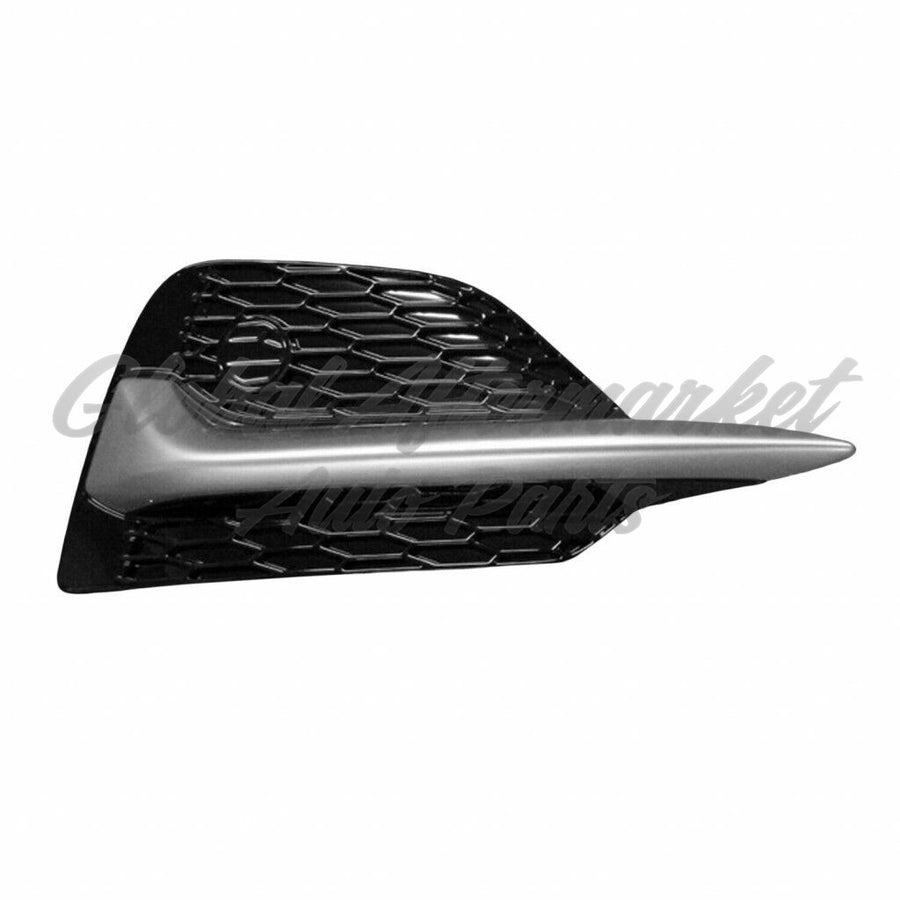 GRILLE LOWER FR RH PTD BLACK W/SILVER MOLDING