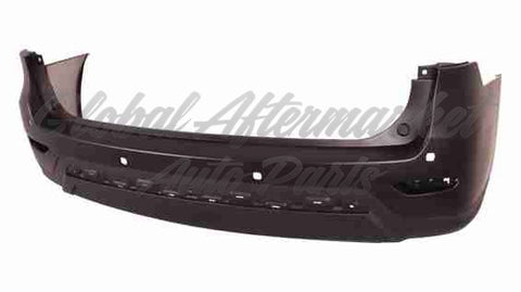 BUMPER RR PARTIAL PRIMED BLACK W/SENSOR HOLE W/O HITCH HOLE CAPA