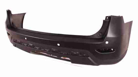 BUMPER RR PARTIAL PRIMED BLACK W/SENSOR HOLE W/HITCH HOLE