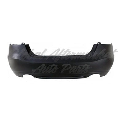BUMPER RR PRIMED W/O SENSOR HOLE W/TEXTURED LOWER CENTER BODY LINE BAND