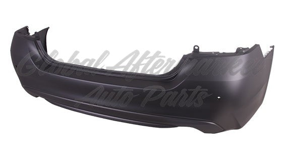 BUMPER RR PRIMED W/TEXTURED LOWER W/SENSOR