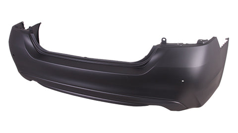 BUMPER RR PRIMED W/TEXTURED LOWER W/SENSOR CAPA