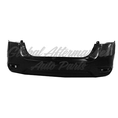 BUMPER RR PRIMED EXC SR W/TEXTURED LOWER (NO EXHAUST CUT)