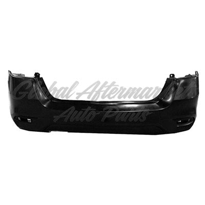 BUMPER RR PRIMED SR W/TEXTURED LOWER (LH EXHAUST CUT)