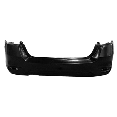 BUMPER RR PRIMED SR W/TEXTURED LOWER (LH EXHAUST CUT)