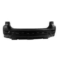 BUMPER RR PRIMED W/TEXTURED LOWER W/O SENSOR/TRAILER HITCH CAPA