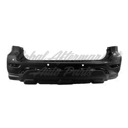 BUMPER RR PRIMED W/TEXTURED LOWER W/SENSOR W/O TRAILER HITCH