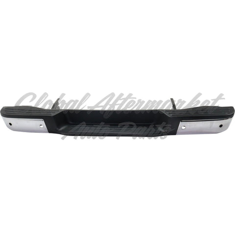 BUMPER STEP FACE BAR RR CHROME W/SENSOR STEEL