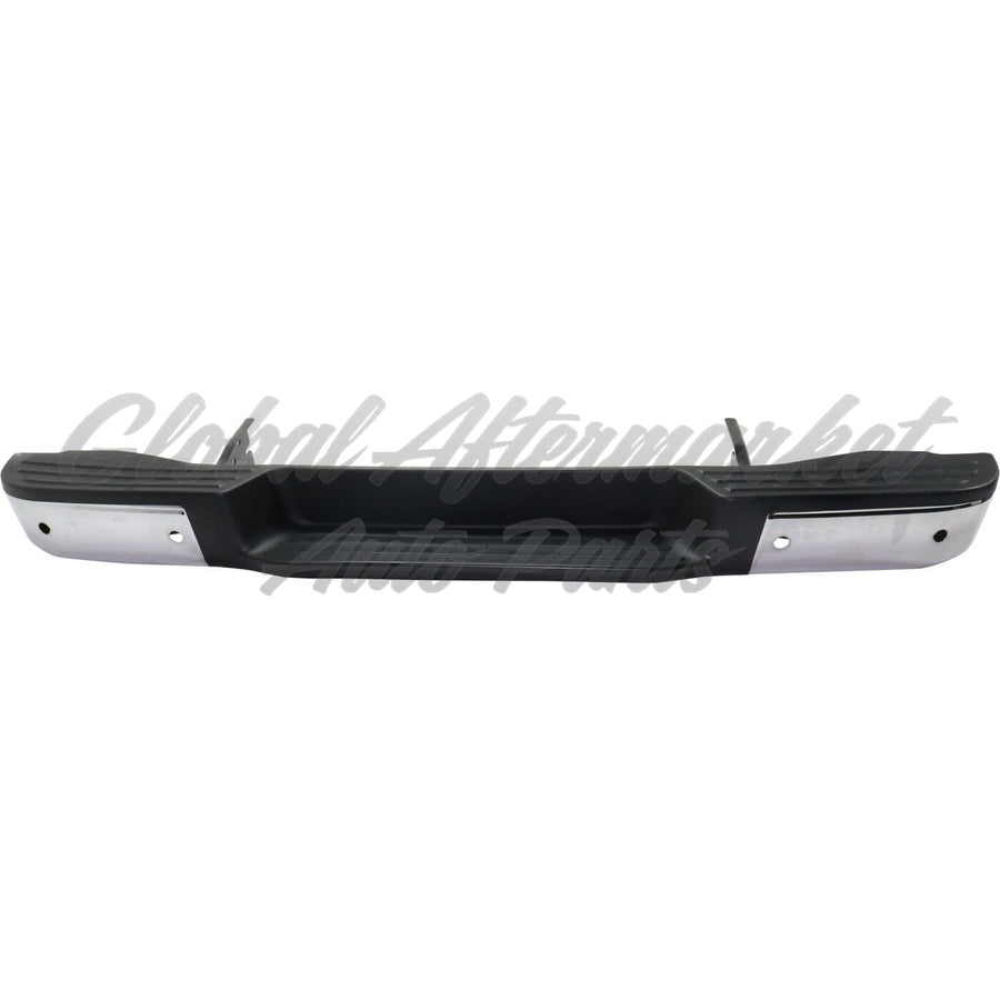 BUMPER STEP FACE BAR RR CHROME W/SENSOR STEEL