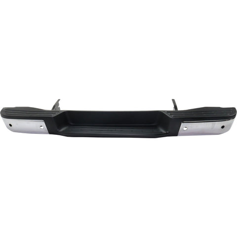 BUMPER STEP FACE BAR RR CHROME W/SENSOR STEEL