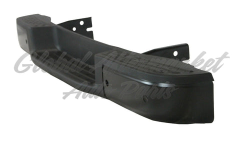 BUMPER STEP FACE BAR RR BLACK W/SENSOR STEEL