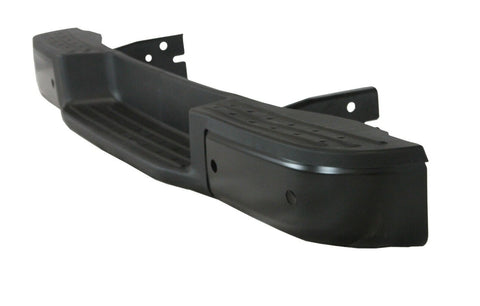 BUMPER STEP FACE BAR RR BLACK W/SENSOR STEEL