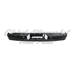 BUMPER STEP FACE BAR RR BLACK W/O SENSOR STEEL