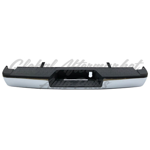 BUMPER RR ASSY CHROME W/FACE BAR/STABILIZER BAR/PAD W/O PARK ASSIST SENSOR/HITCH