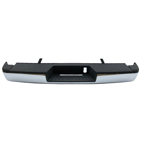 BUMPER RR ASSY CHROME W/FACE BAR/STABILIZER BAR/PAD W/O PARK ASSIST SENSOR/HITCH CAPA