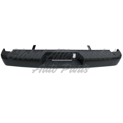 BUMPER RR ASSY BLACK W/BAR/STABILIZER BAR/PAD W/O PARK ASSIST SENSOR CAPA