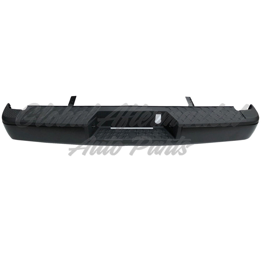 BUMPER RR ASSY BLACK W/BAR/STABILIZER BAR/PAD W/O PARK ASSIST SENSOR CAPA
