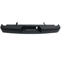 BUMPER RR ASSY BLACK W/BAR/STABILIZER BAR/PAD W/O PARK ASSIST SENSOR CAPA