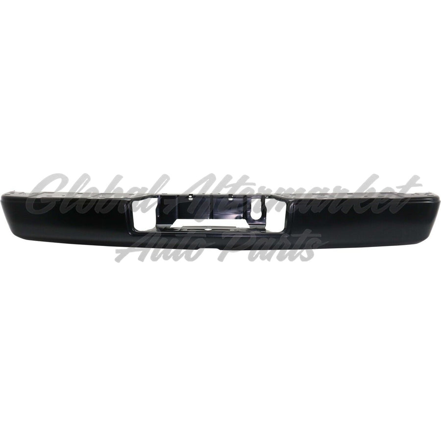 BUMPER RR ASSY BLACK W/BAR/PAD W/TRAILER PLUG CUTOUT W/O PARK ASSIST SENSOR