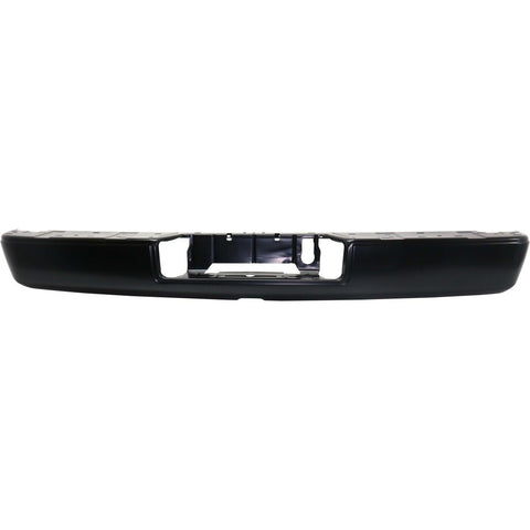 BUMPER RR ASSY BLACK W/BAR/PAD W/TRAILER PLUG CUTOUT W/O PARK ASSIST SENSOR CAPA