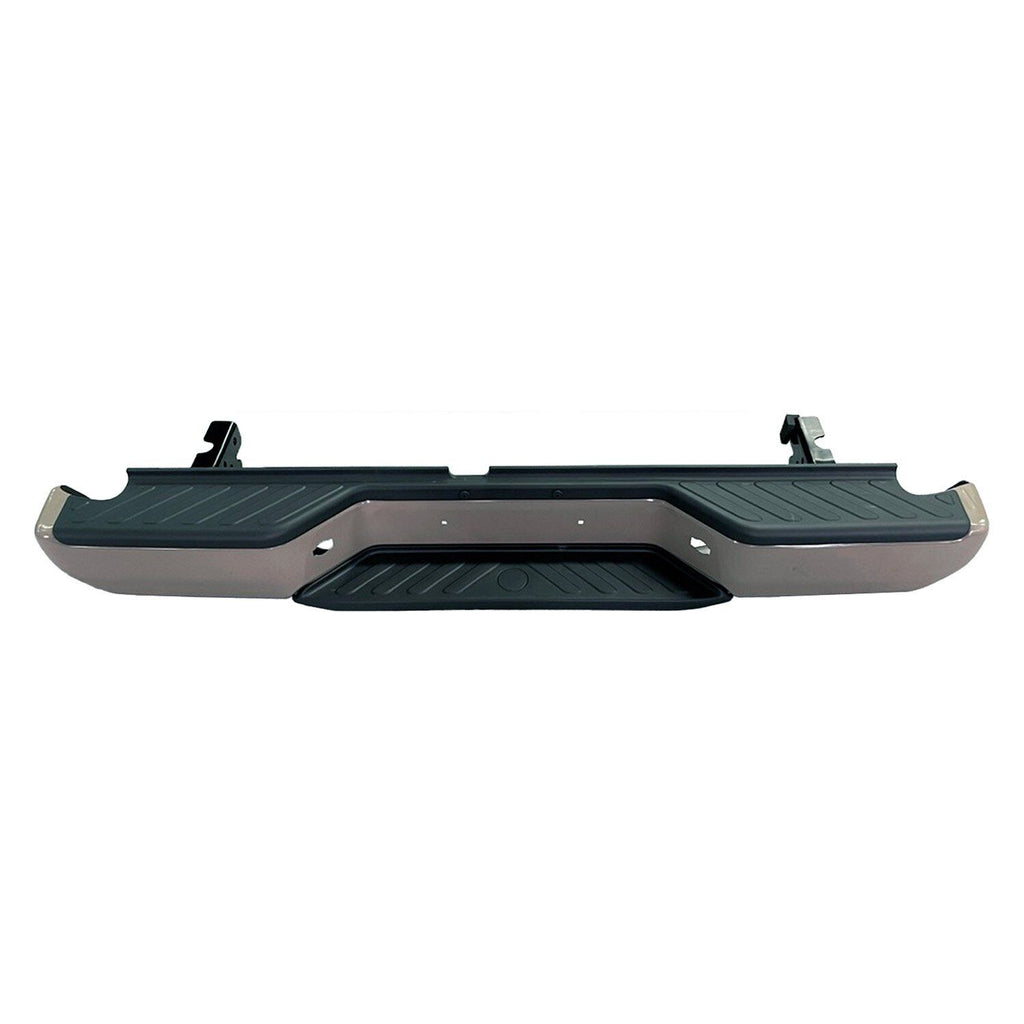 BUMPER STEP FACE BAR RR PTM W/REINFORCEMENT / BOTH PADS W/O PARK ASSIST SENSOR