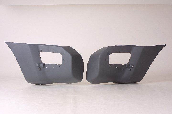 BUMPER END RR LH MATTE-GRAY TEXTURED