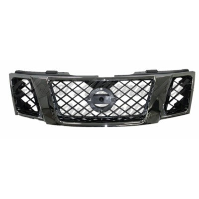 GRILLE ASSY MATTE-BLACK W/CHROME MLDG
