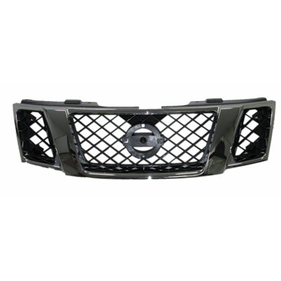 GRILLE ASSY MATTE-BLACK W/CHROME MLDG