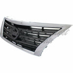 GRILLE PAINTED DARK SILVER/BLACK W/CHROME MLDG SR — photo 2