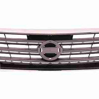 GRILLE PAINTED DARK SILVER/BLACK W/CHROME MLDG SR