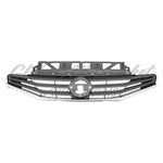 GRILLE NOTE PAINTED GRAY W/CHROME MOULDING — photo 1