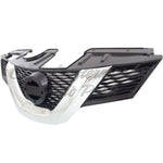 GRILLE PAINTED BLACK W/CHROME MOULDING W/O CAMERA HOLE — photo 2