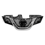 GRILLE PAINTED BLACK W/CHROME MOULDING W/O CAMERA HOLE CAPA — photo 1