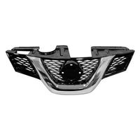 GRILLE PAINTED BLACK W/CHROME MOULDING W/O CAMERA HOLE CAPA