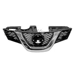 GRILLE PAINTED BLACK W/CHROME MOULDING W/CAMERA HOLE — photo 1