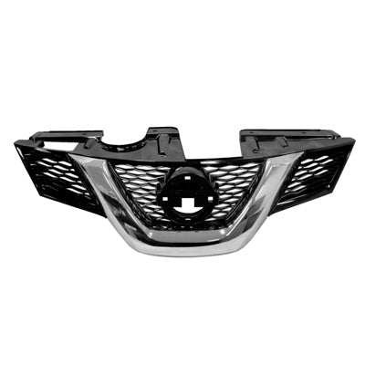 GRILLE PAINTED BLACK W/CHROME MOULDING W/CAMERA HOLE