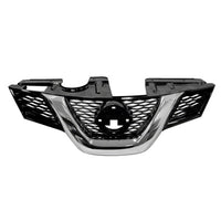GRILLE PAINTED BLACK W/CHROME MOULDING W/CAMERA HOLE